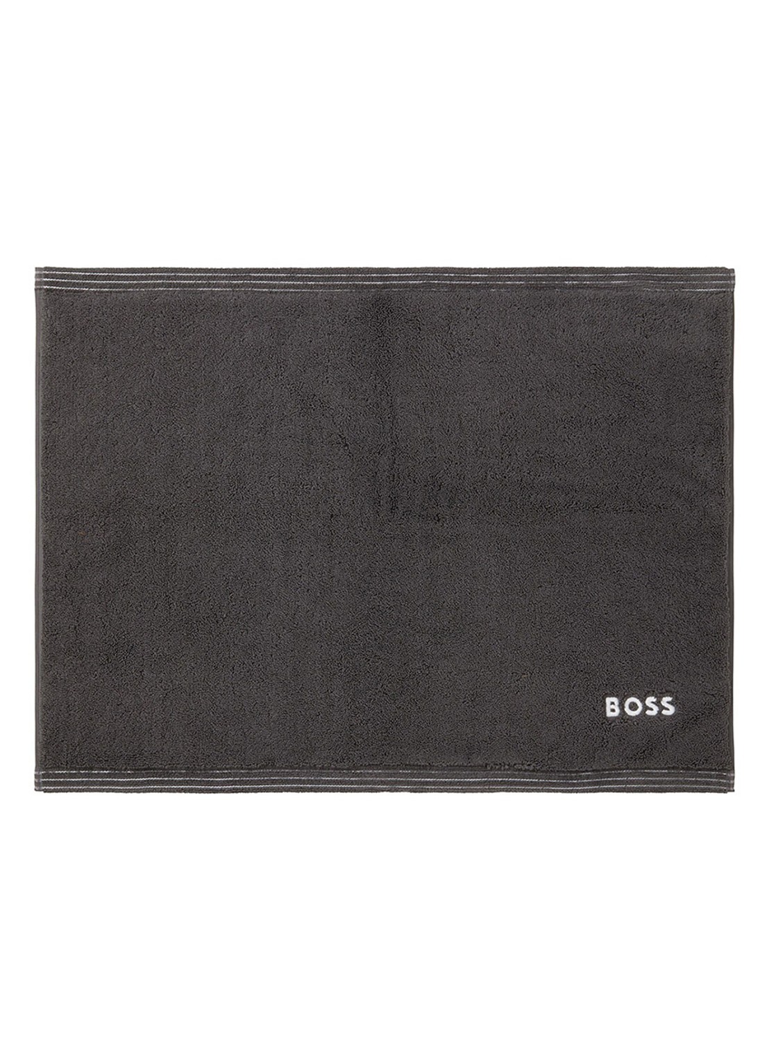 BOSS Edge badmat 50 x 70 cm - voorkant 2 donkergrijs
