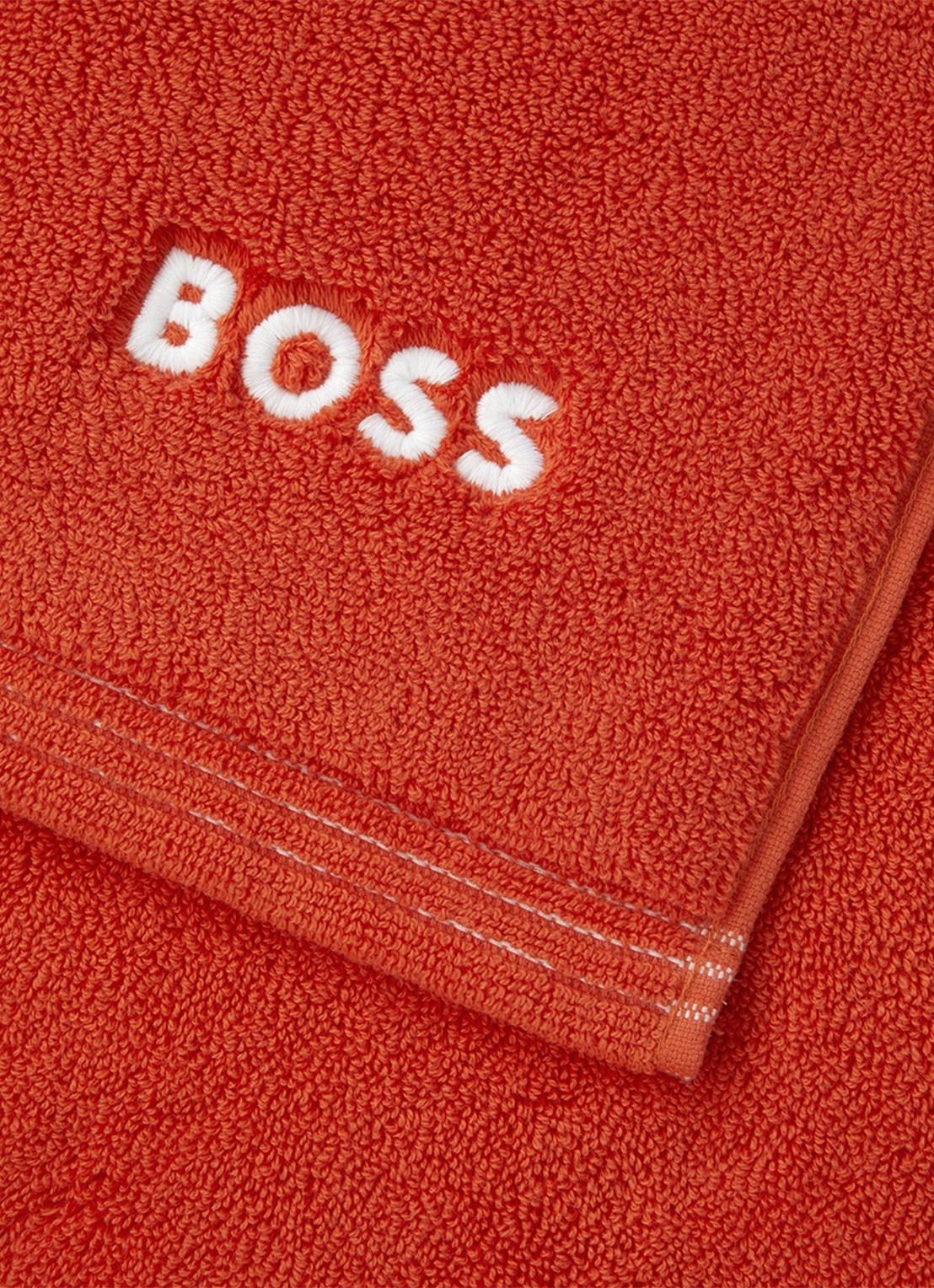 BOSS Edge badmat 50 x 70 cm - detail oranjerood