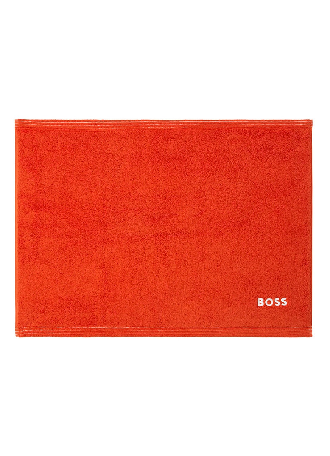 BOSS Edge badmat 50 x 70 cm - voorkant 2 oranjerood