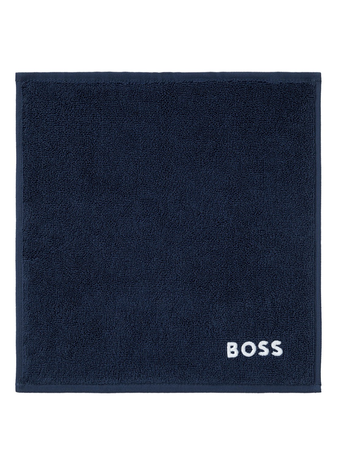 BOSS Edge gastendoek - 30 x 30 cm - voorkant 2 donkerblauw