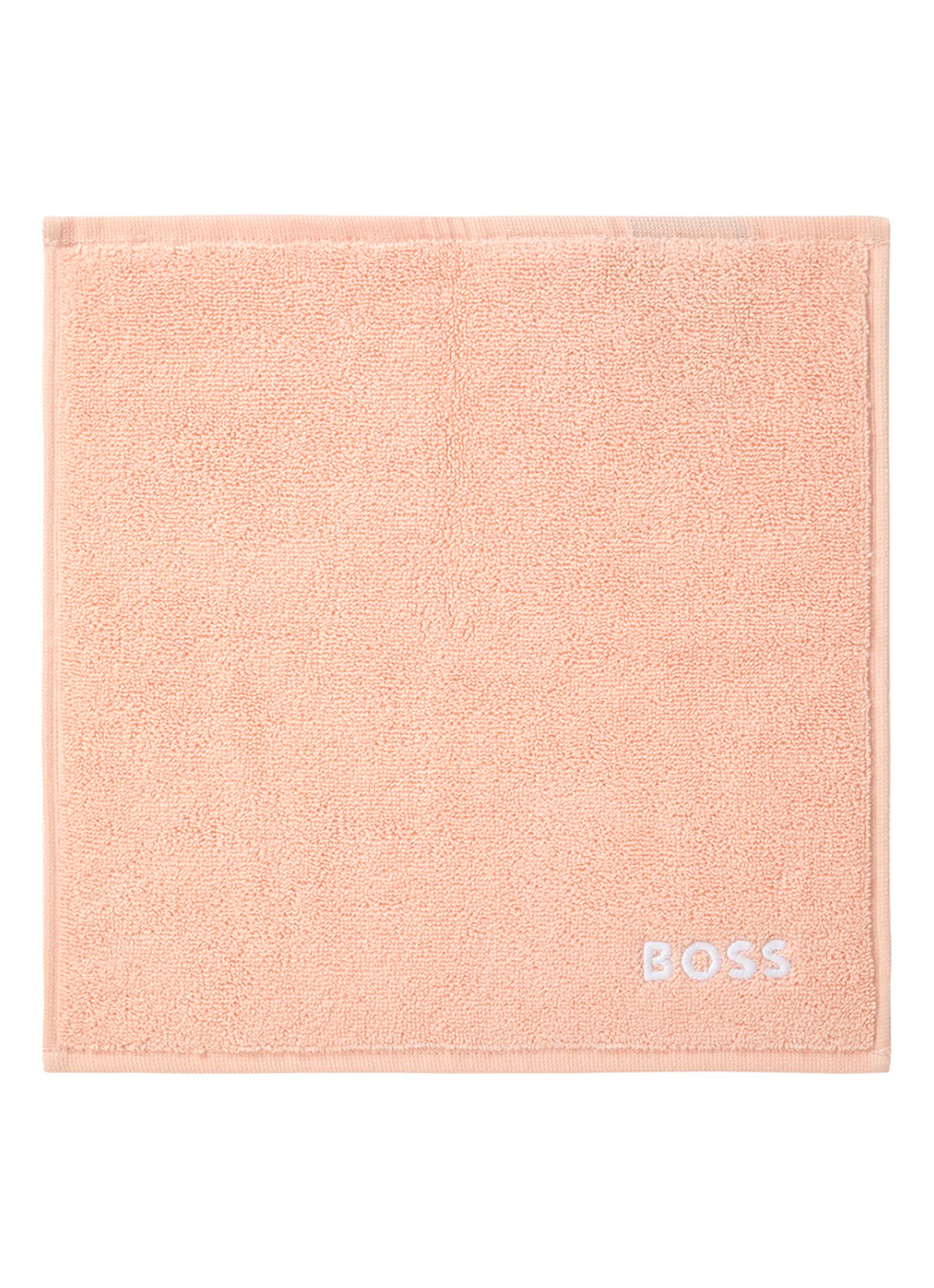 BOSS Edge gastendoek - 30 x 30 cm - voorkant perzikroze