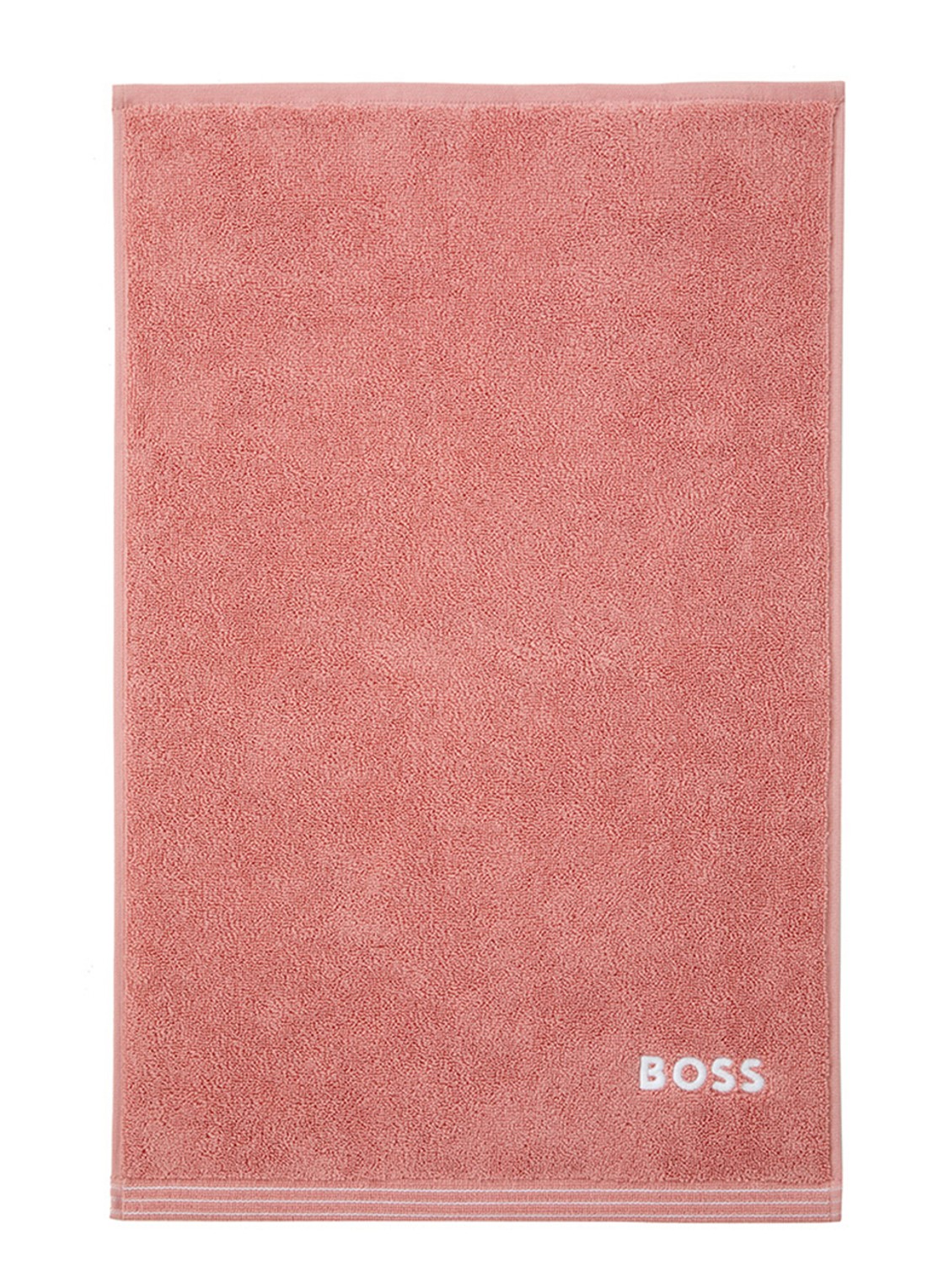 BOSS Edge gastendoek - 40 x 60 cm - voorkant 2 zalmroze