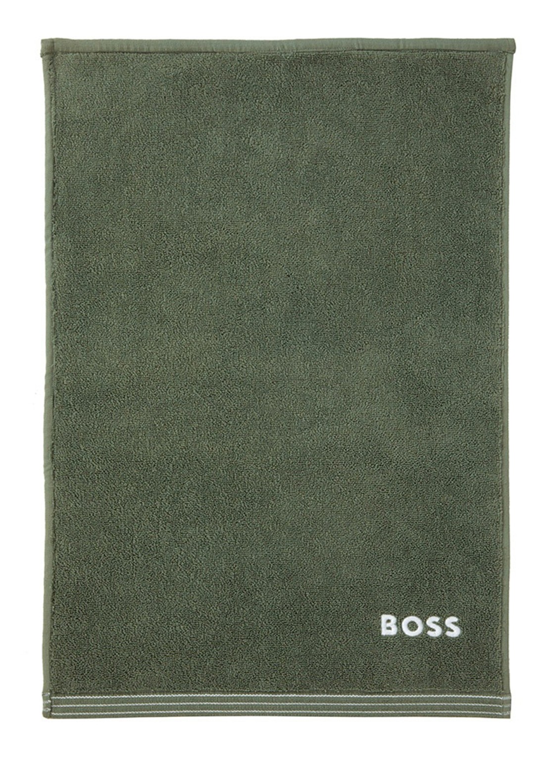 BOSS Edge gastendoek - 40 x 60 cm - voorkant 2 mosgroen