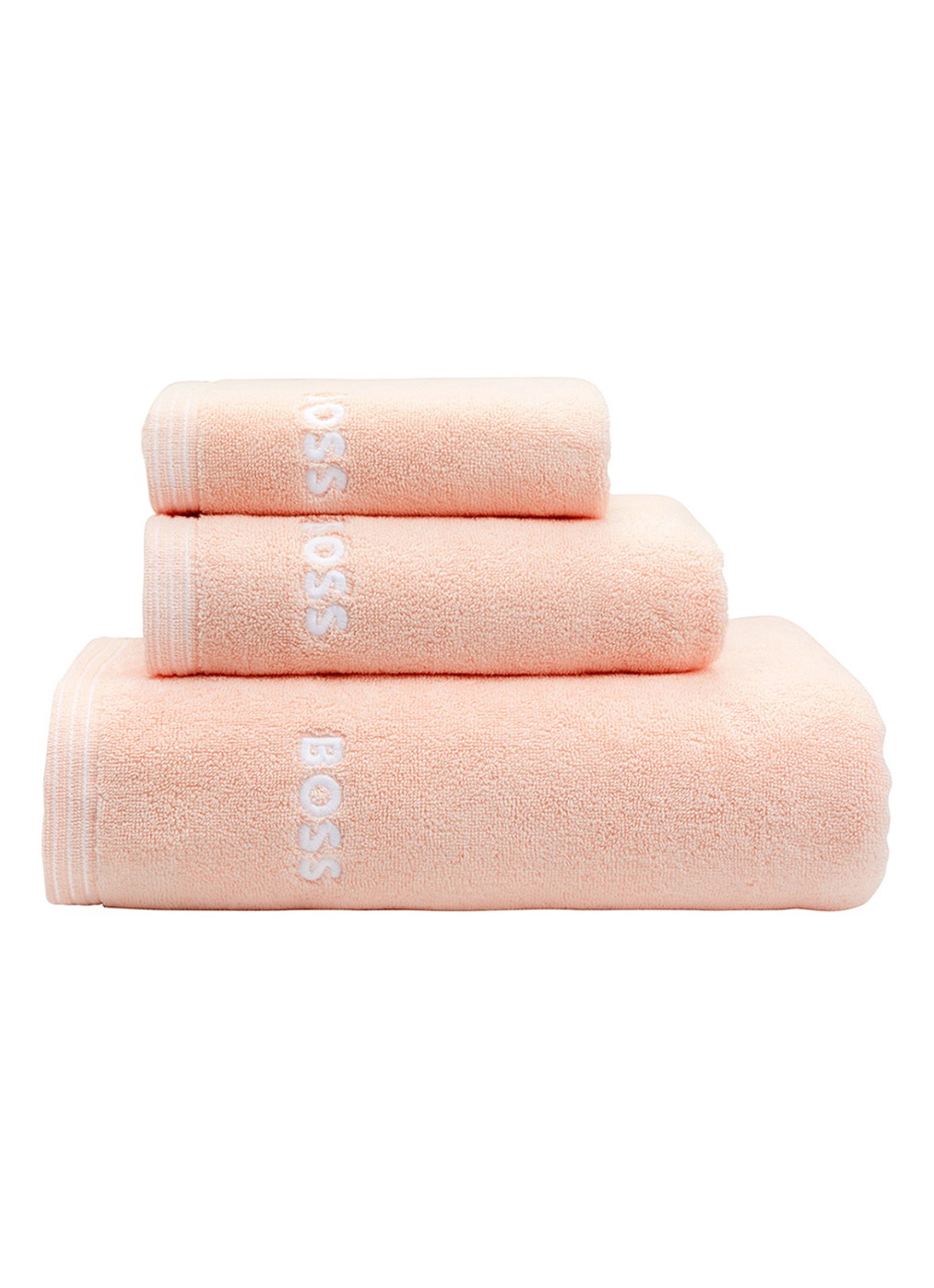 BOSS Edge gastendoek - 40 x 60 cm - achterkant perzikroze
