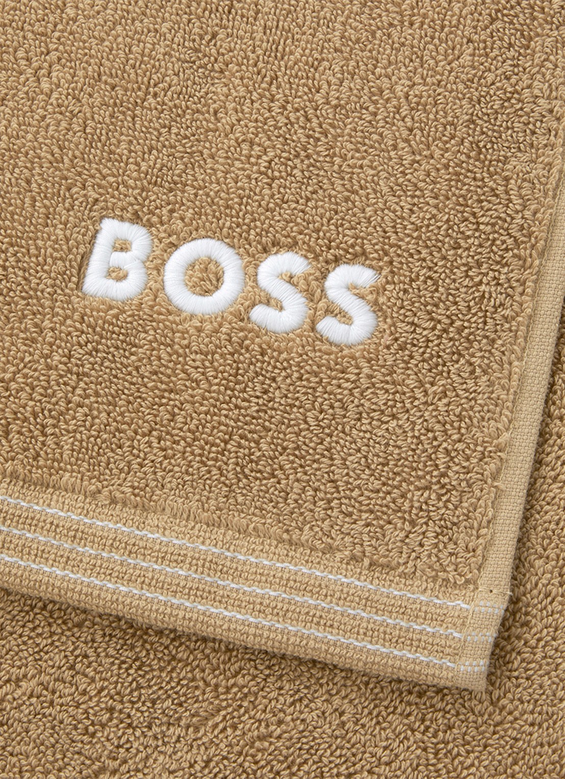 BOSS Edge gastendoek - 40 x 60 cm - voorkant 2 bruin