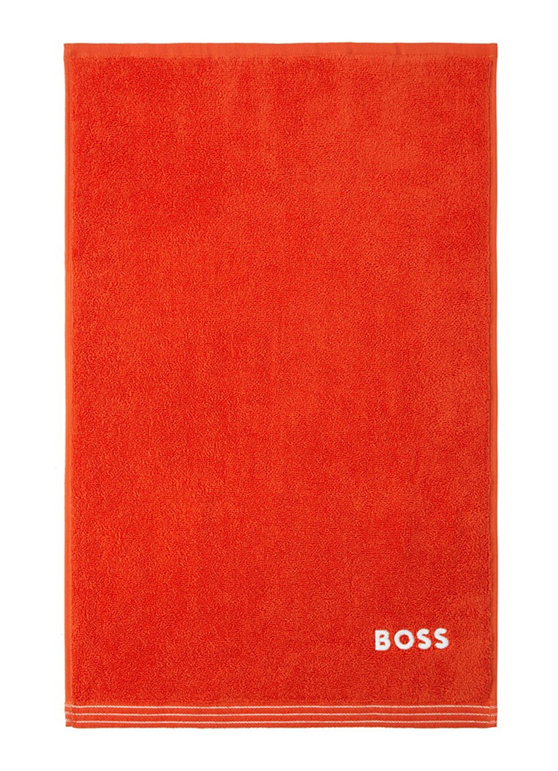 BOSS Edge gastendoek - 40 x 60 cm - voorkant oranjerood