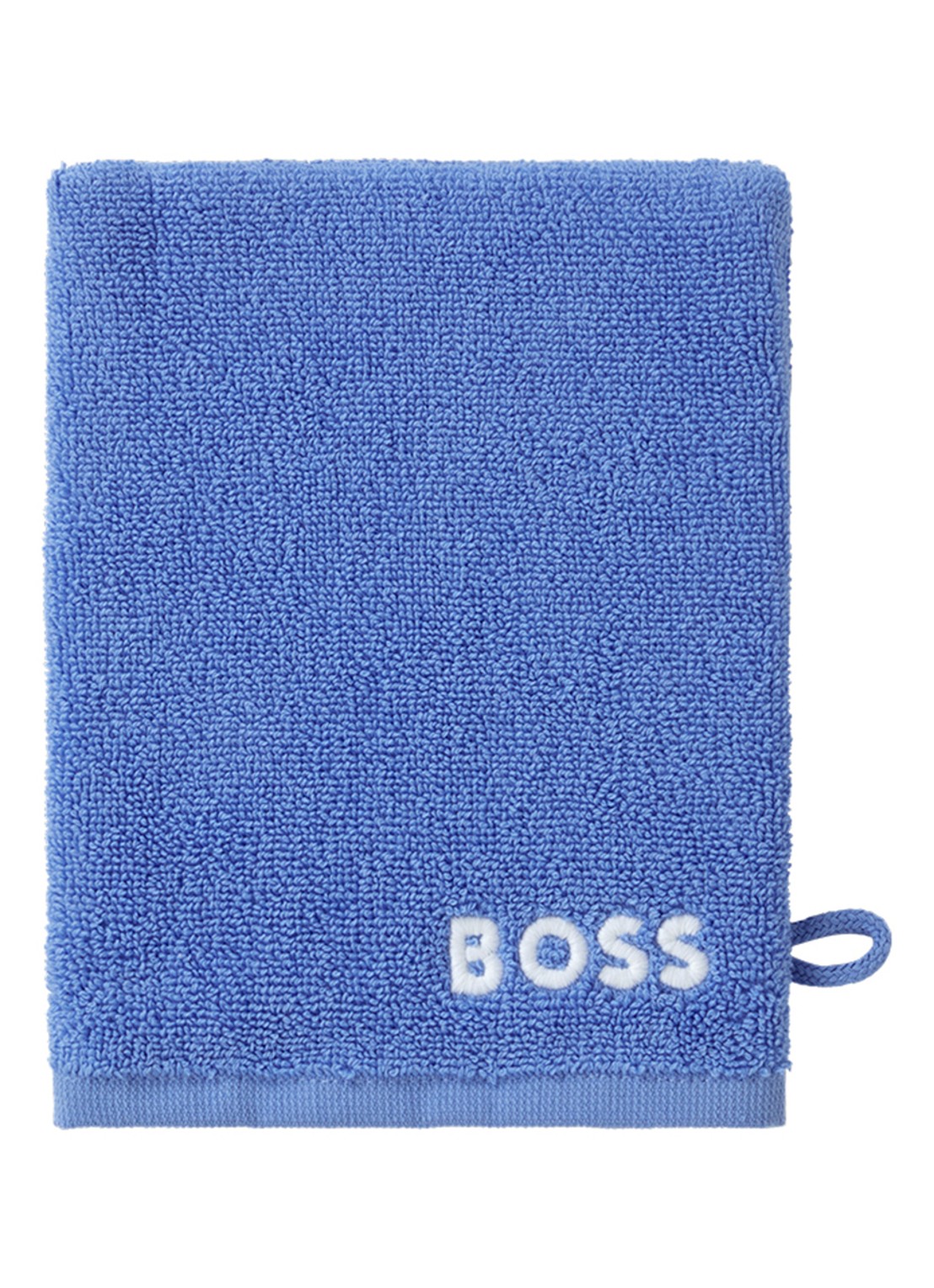 BOSS Edge washand - 15 x 21 cm - voorkant blauw