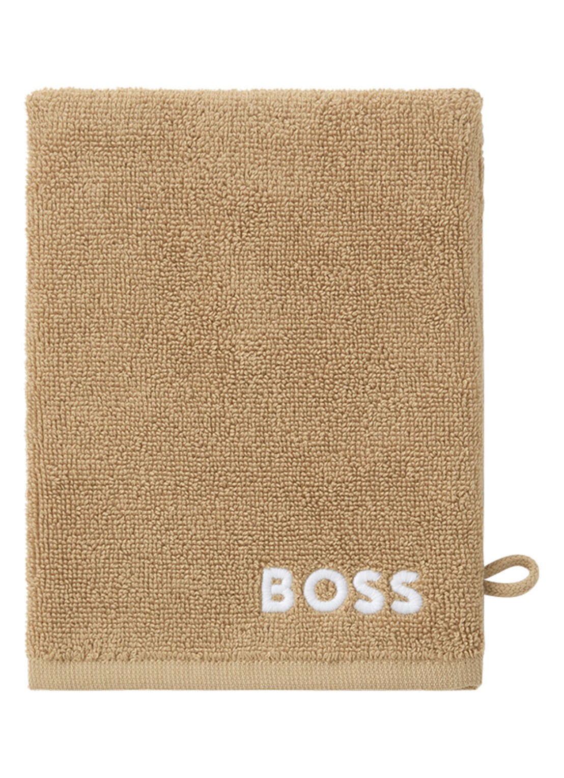 BOSS Edge washand - 15 x 21 cm - voorkant bruin