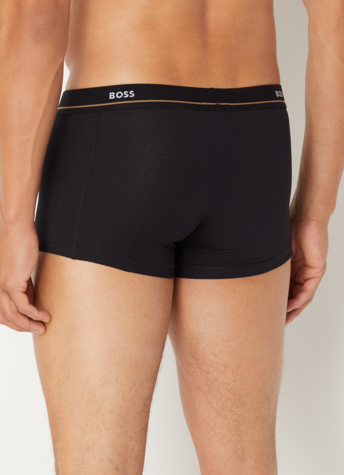 BOSS Essential boxershorts met logoband in 5-pack - achterkant 2 zwart