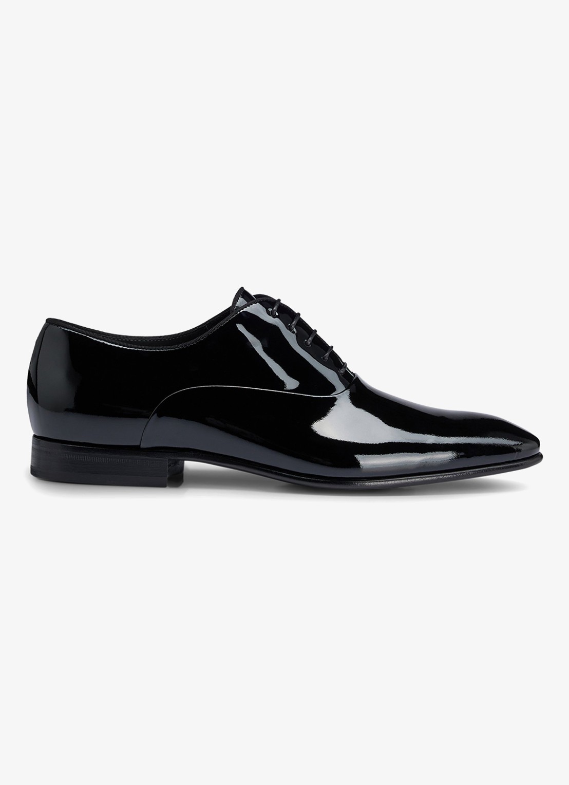 BOSS Evening Oxford veterschoen van lakleer - voorkant 3 zwart
