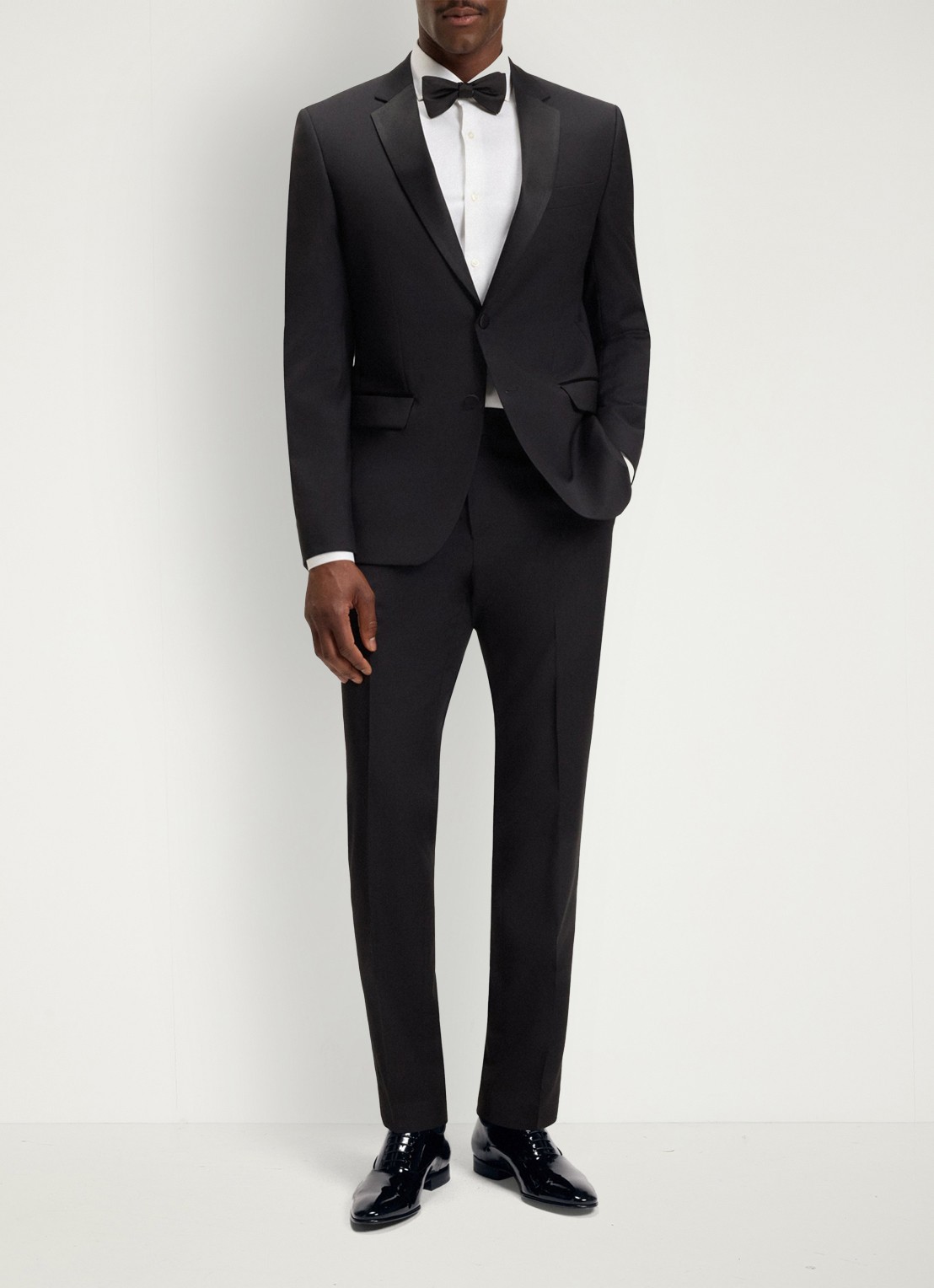 BOSS Evening Oxford veterschoen van lakleer - voorkant 4 zwart