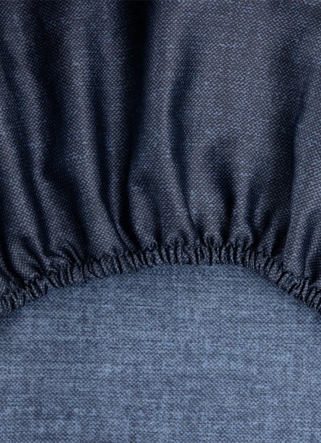 BOSS Finn hoeslaken - voorkant donkerblauw