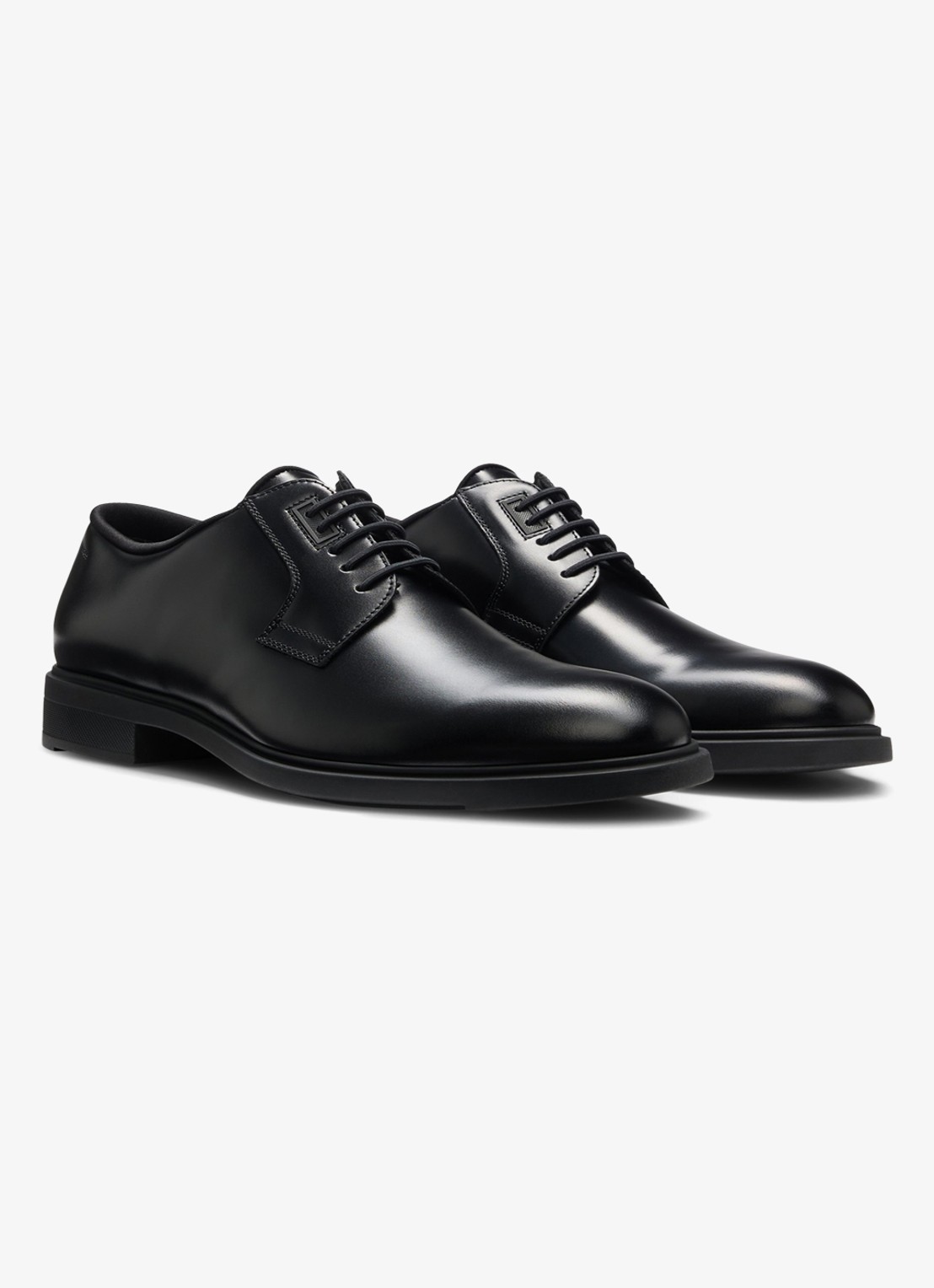BOSS First Class veterschoen van leer - detail 5 zwart