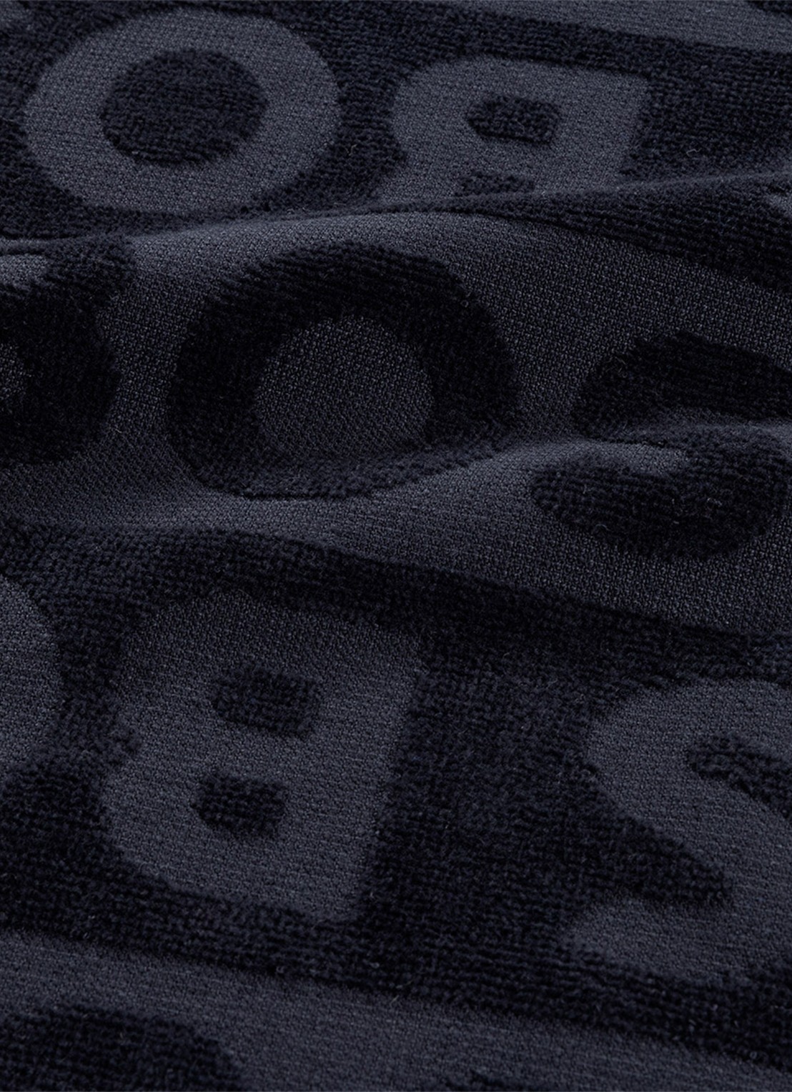 BOSS Font strandlaken 90 x 150 cm - achterkant 3 zwart