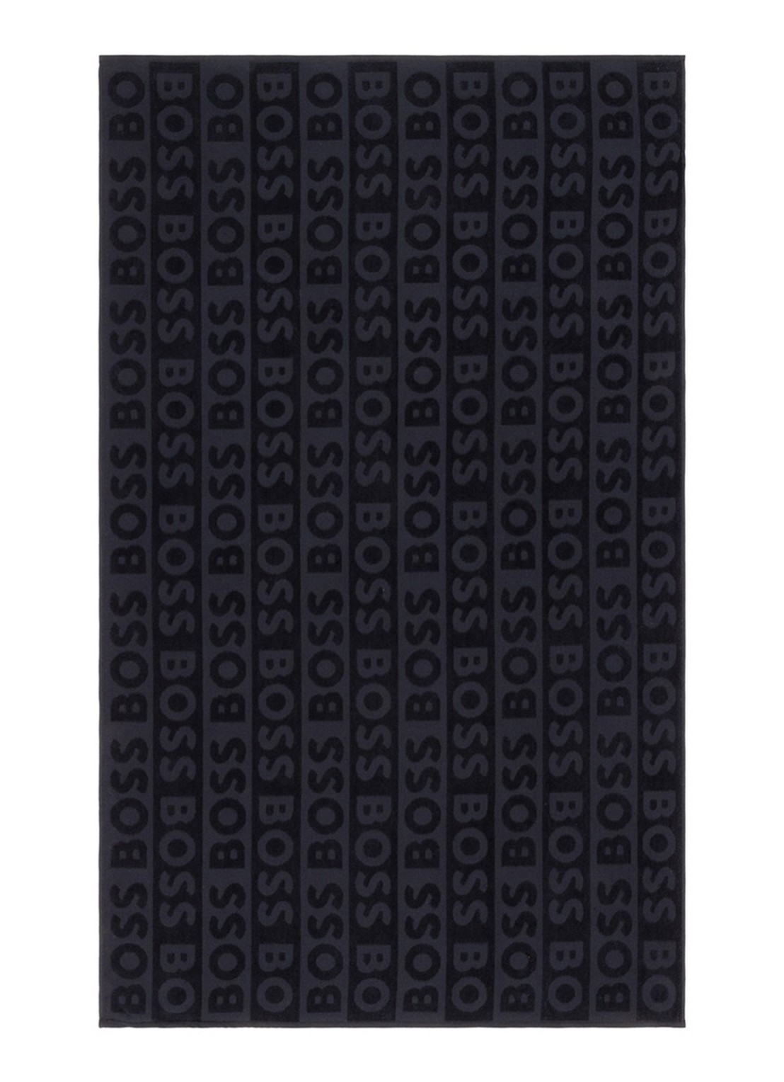 BOSS Font strandlaken 90 x 150 cm - voorkant 4 zwart