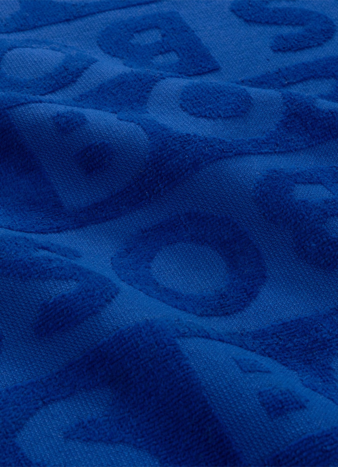 BOSS Font strandlaken 90 x 150 cm - achterkant blauw