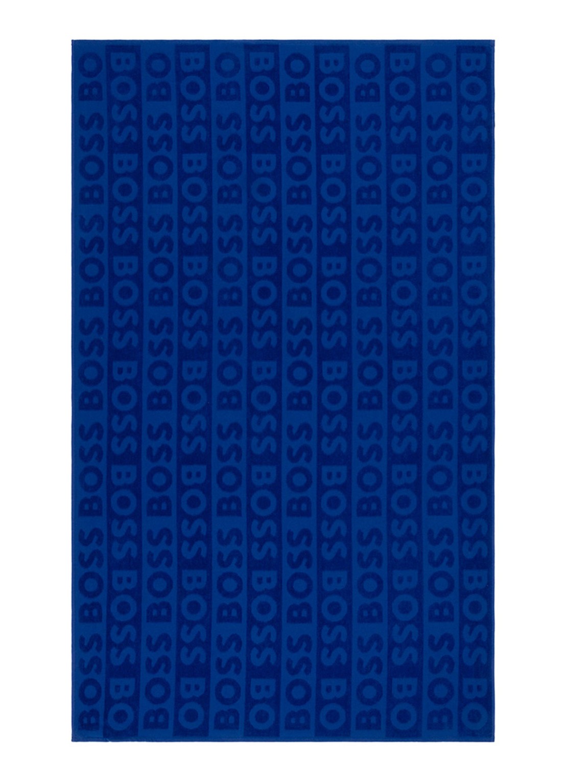 BOSS Font strandlaken 90 x 150 cm - voorkant 2 blauw