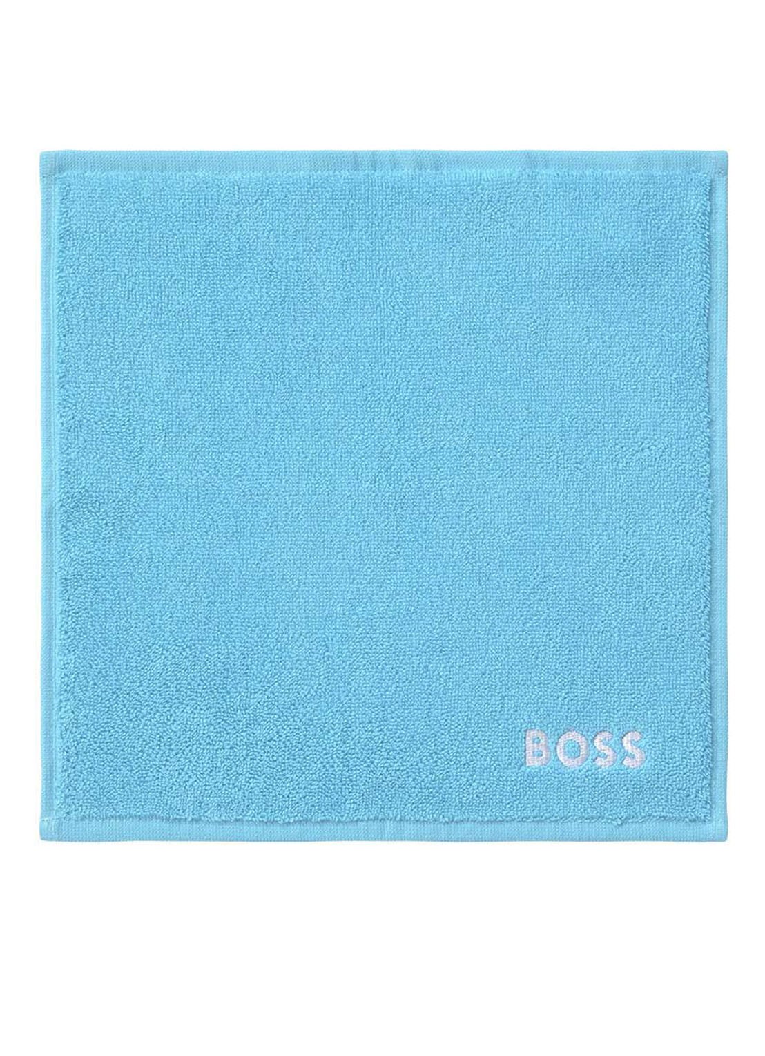 BOSS Gastendoek - 600 gr/m2 - 30 x 30 cm - voorkant 2 aquablauw