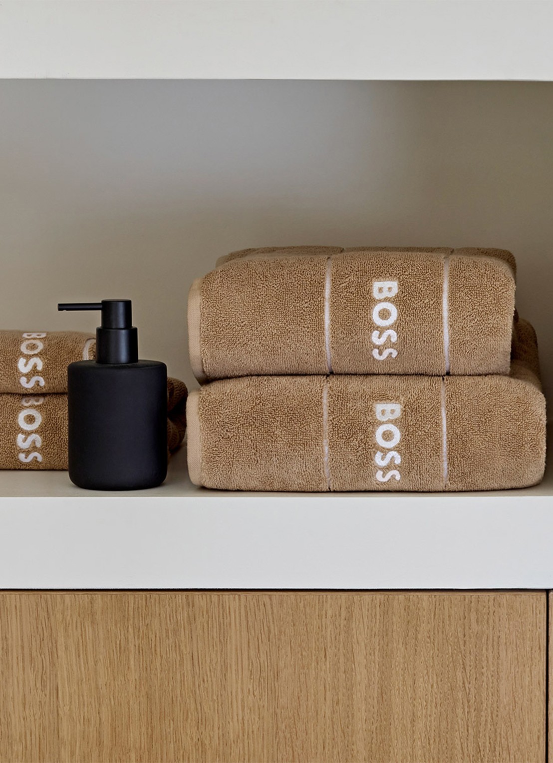 BOSS Gastendoek - 600 gr/m2 - 30 x 30 cm - detail 3 bruin