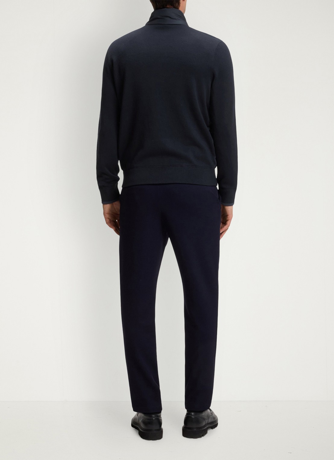 BOSS Gewatteerd jack in wolblend - achterkant 4 donkerblauw