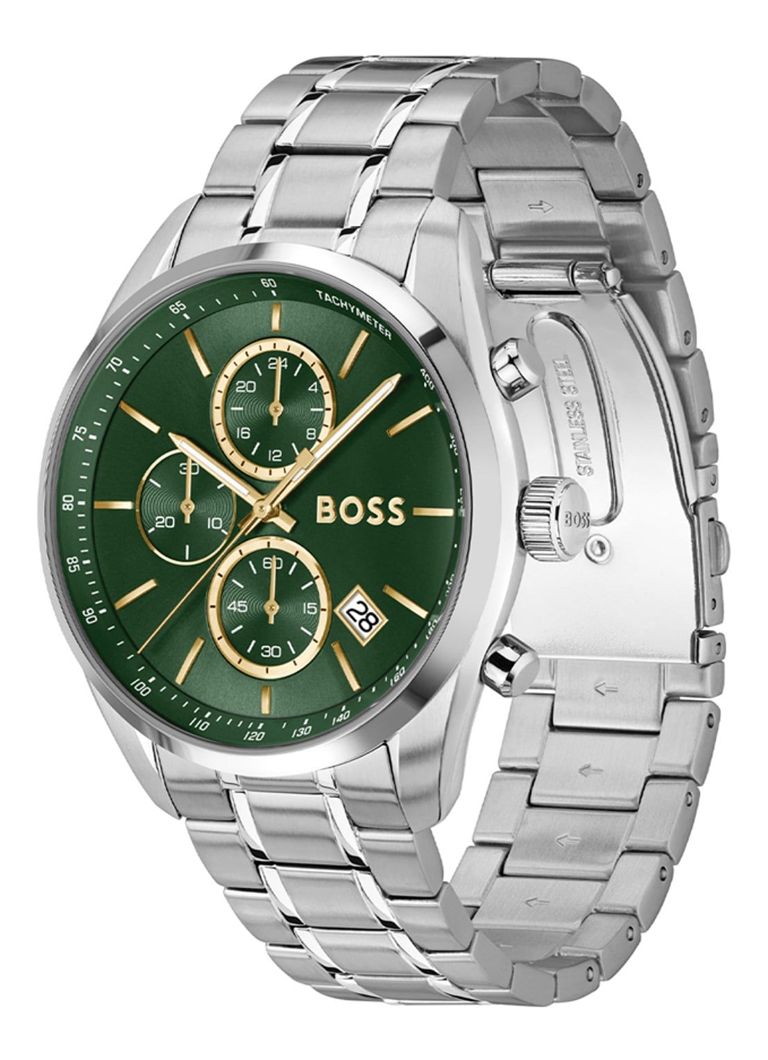 BOSS Grand Prix 44 horloge HB1514266 - detail 3 zilver