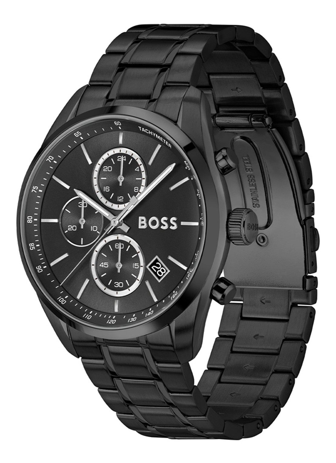 BOSS Grand Prix 44 horloge HB1514298  - detail zwart