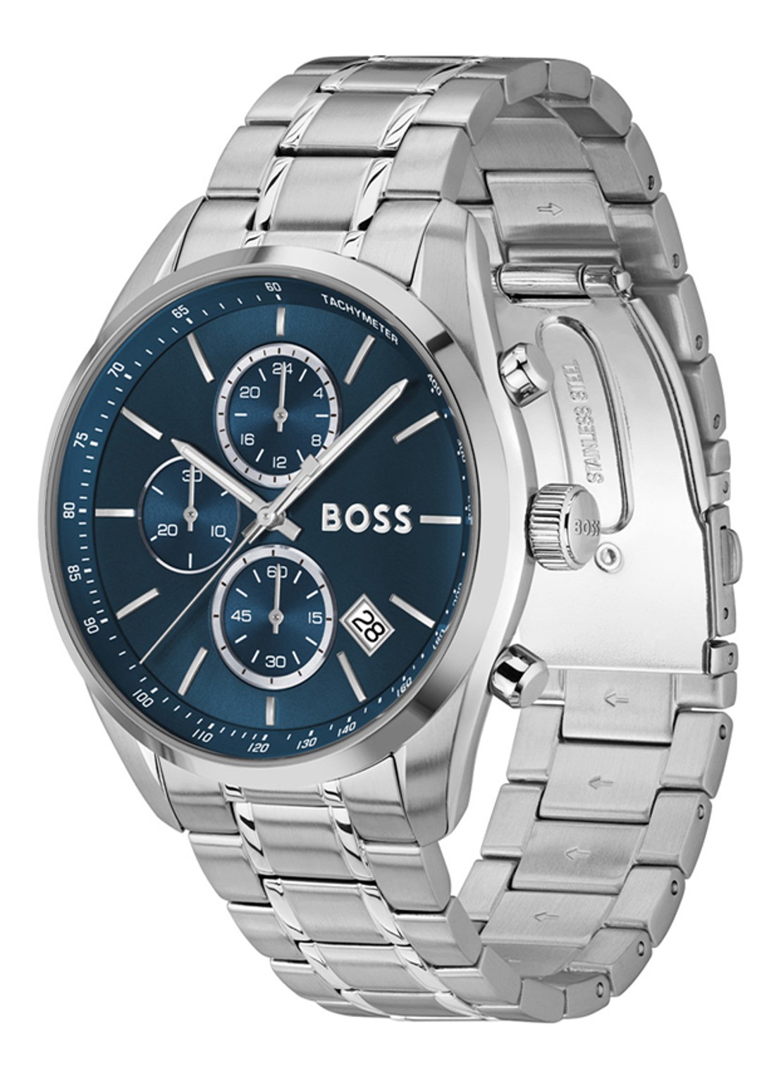 BOSS Grand Prix horloge HB1514226  - detail zilver