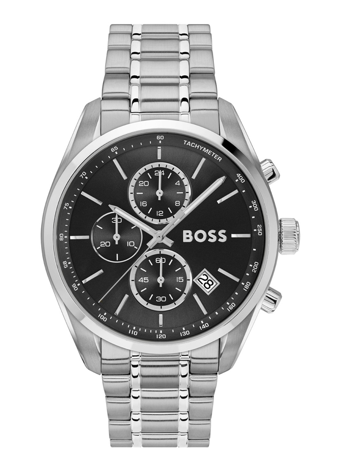 BOSS Grand Prix horloge HB1514251  - voorkant zilver