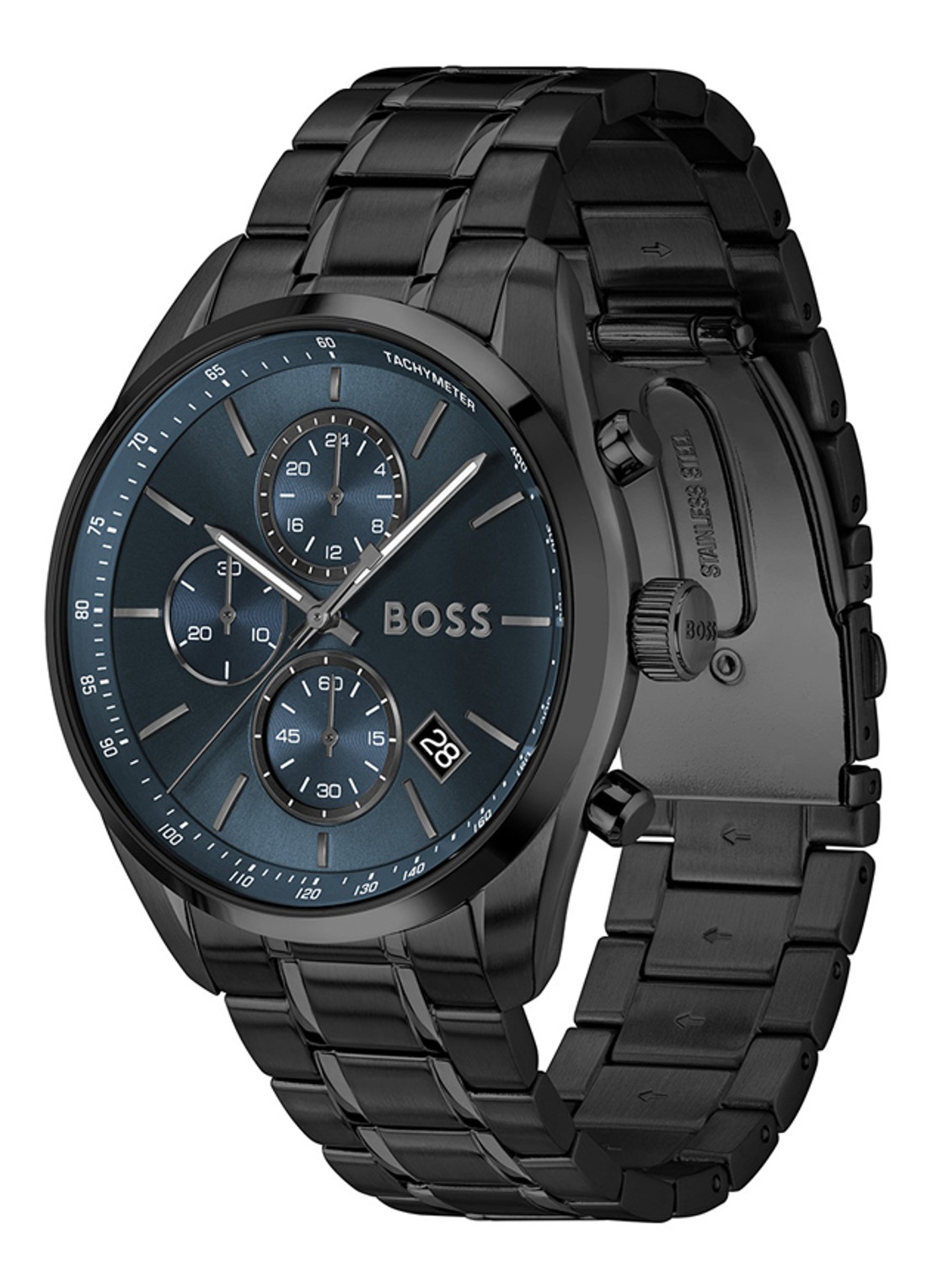 BOSS Grand Prix horloge HB1514314  - detail 3 zwart