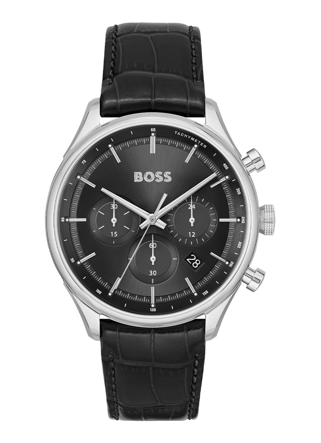 BOSS Gregor horloge HB1514049  - voorkant 3 zilver