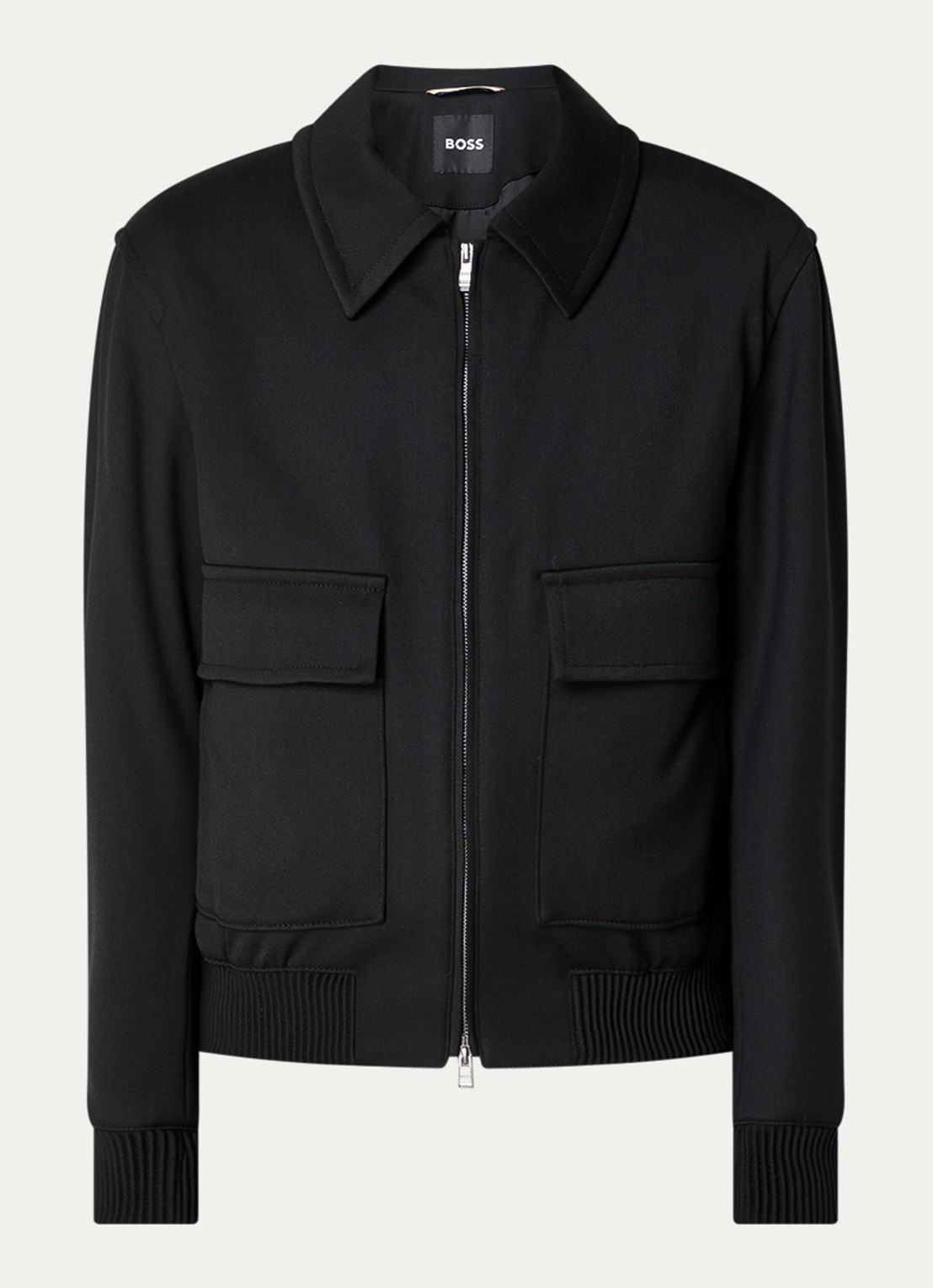 BOSS H-Charly-253 jack met klepzakken - voorkant 2 zwart