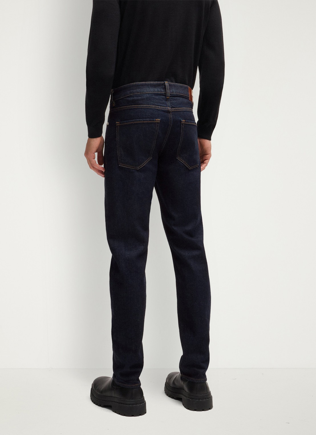 BOSS H-Delaware slim fit jeans met donkere wassing - detail 4 indigo