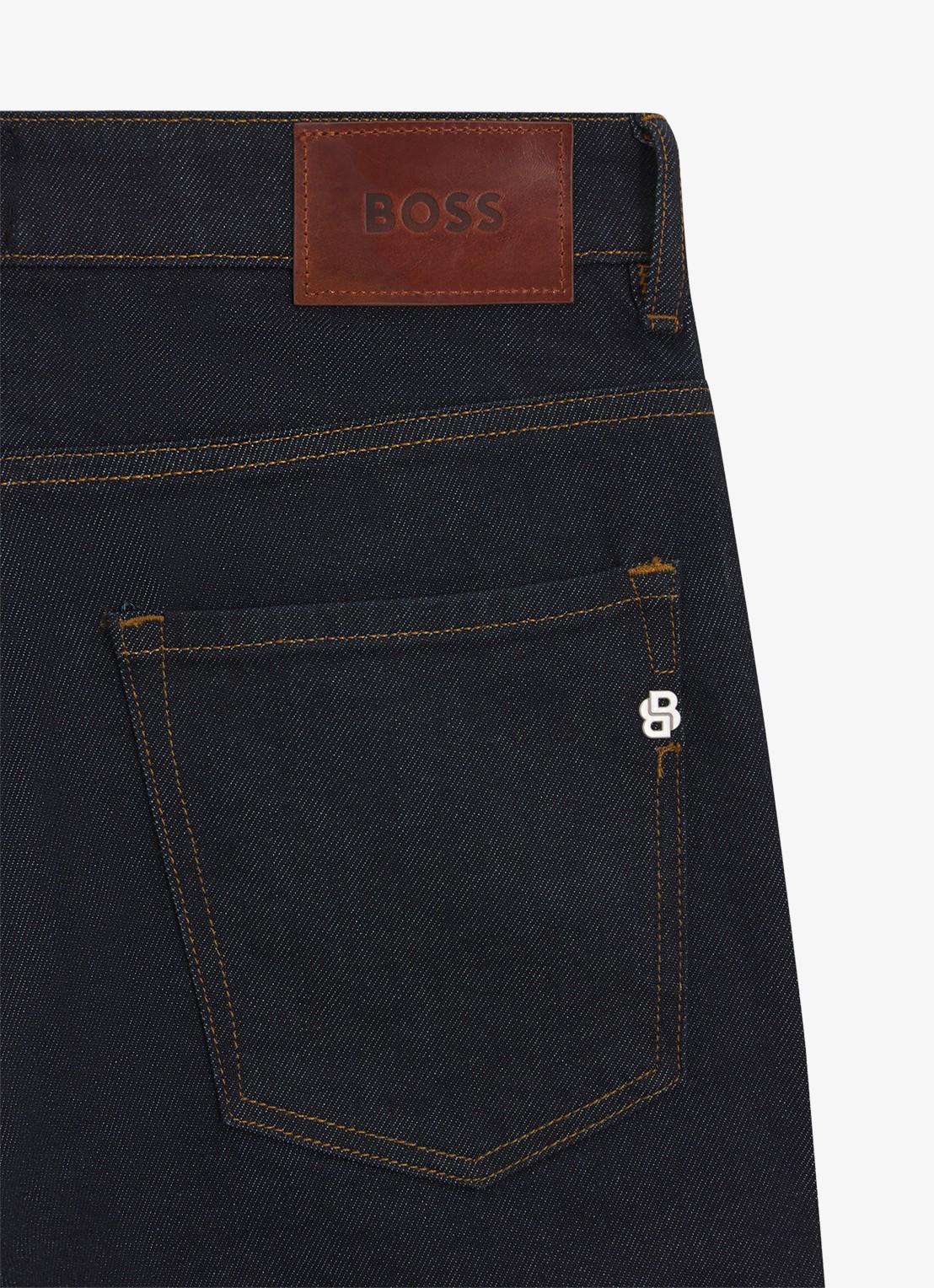 BOSS H-Delaware slim fit jeans met donkere wassing - detail 5 indigo