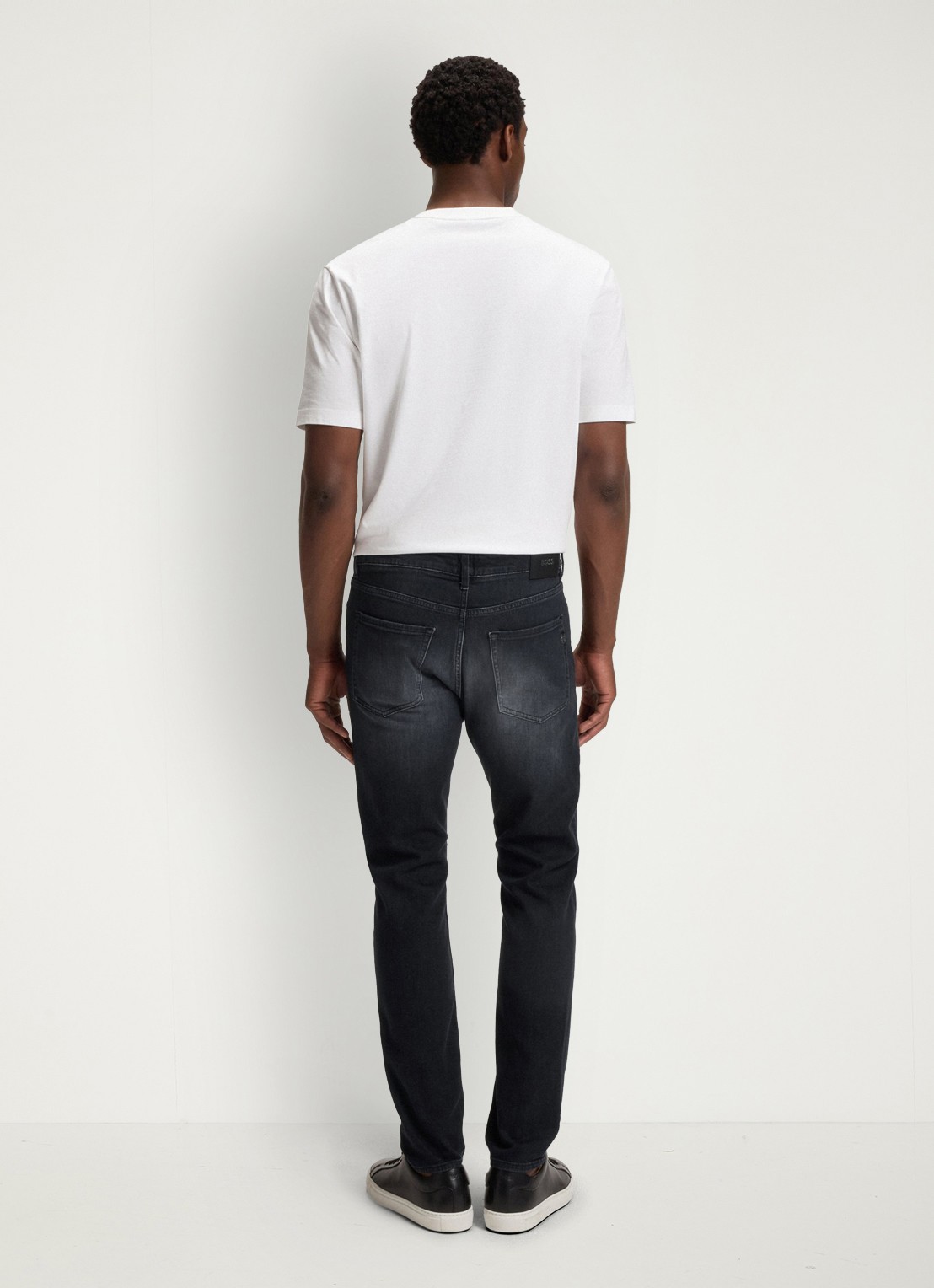 BOSS H-Delaware slim fit jeans met gekleurde wassing - detail 4 antraciet