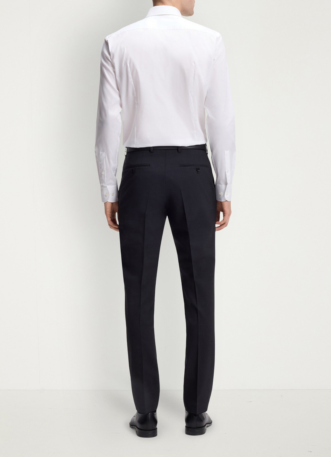 BOSS H-Hank-Kent slim fit overhemd - achterkant wit