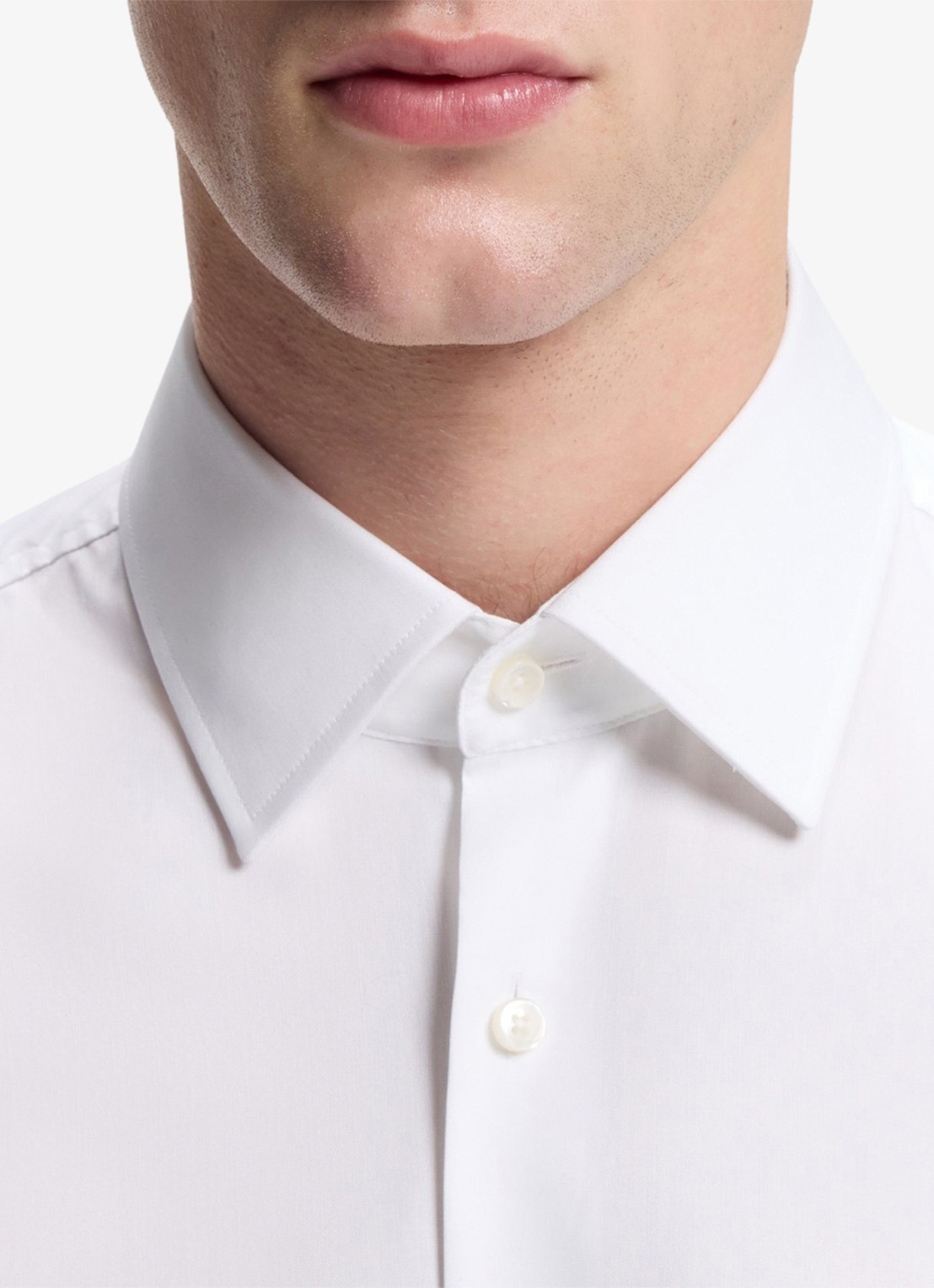 BOSS H-Hank-Kent slim fit overhemd - detail 4 wit