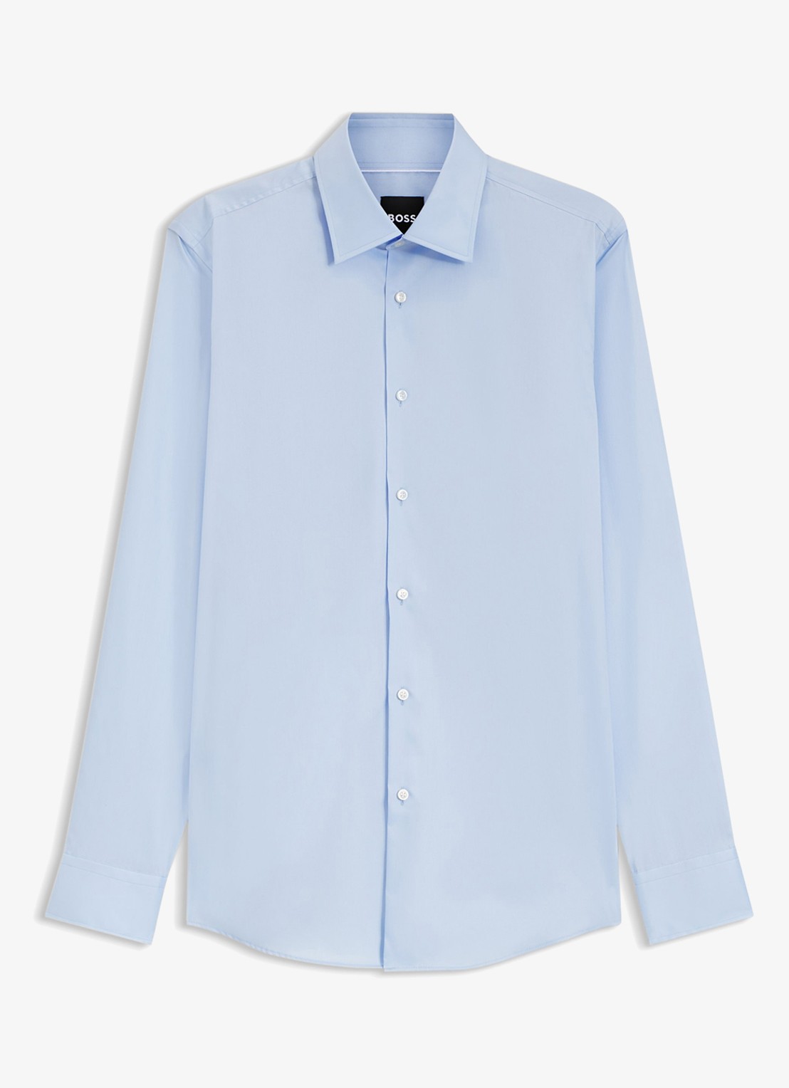 BOSS H-Hank-Kent slim fit overhemd - voorkant 4 lichtblauw