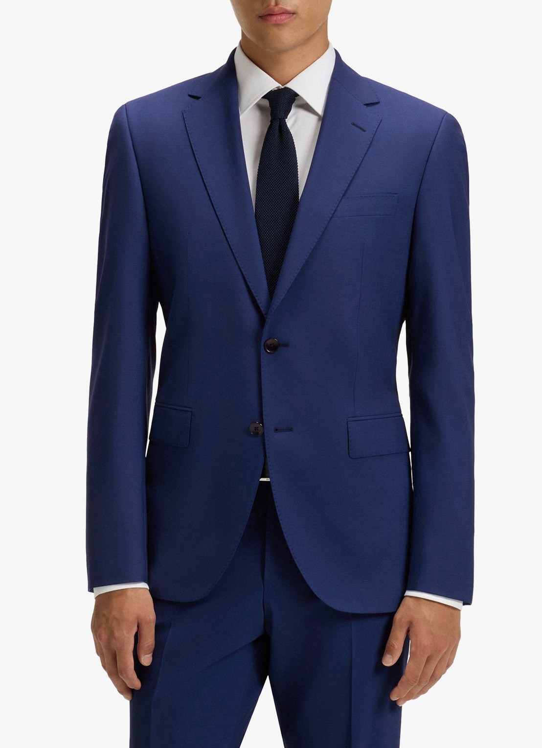 BOSS H-Jeckson regular fit 2-delig pak in scheerwolblend - voorkant 2 donkerblauw
