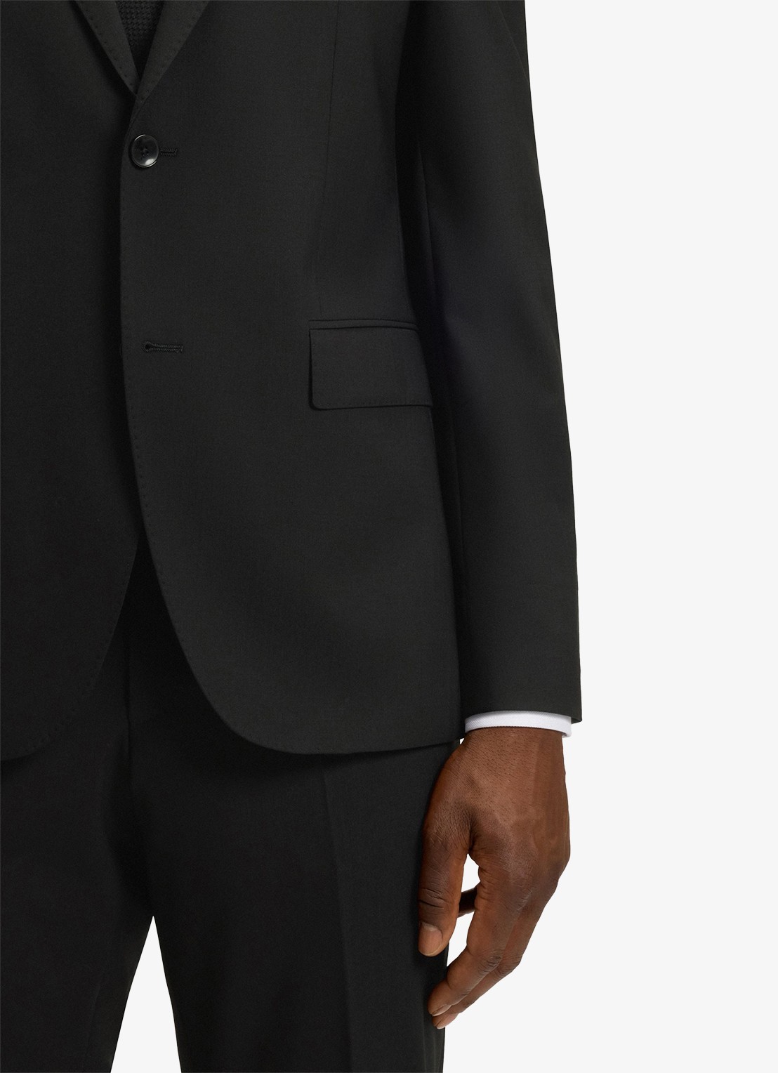 BOSS H-Jeckson regular fit 2-delig pak in scheerwolblend - detail 4 zwart