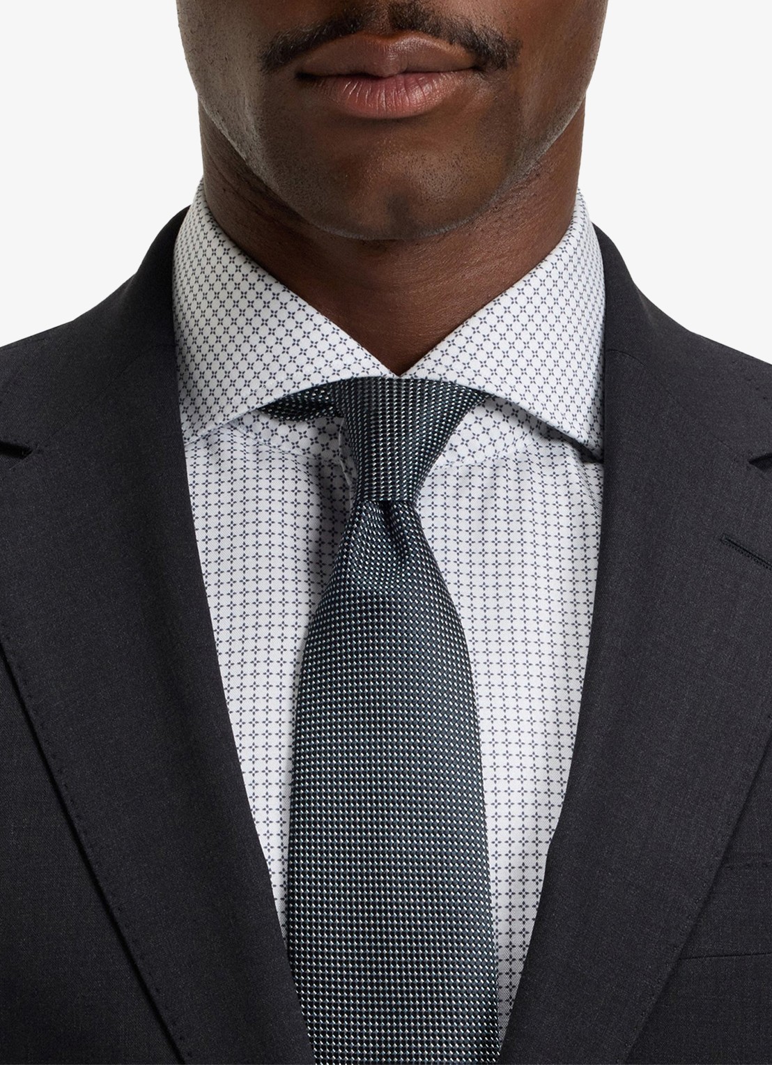 BOSS H-Jeckson regular fit 2-delig pak in scheerwolblend - detail 2 donkergrijs