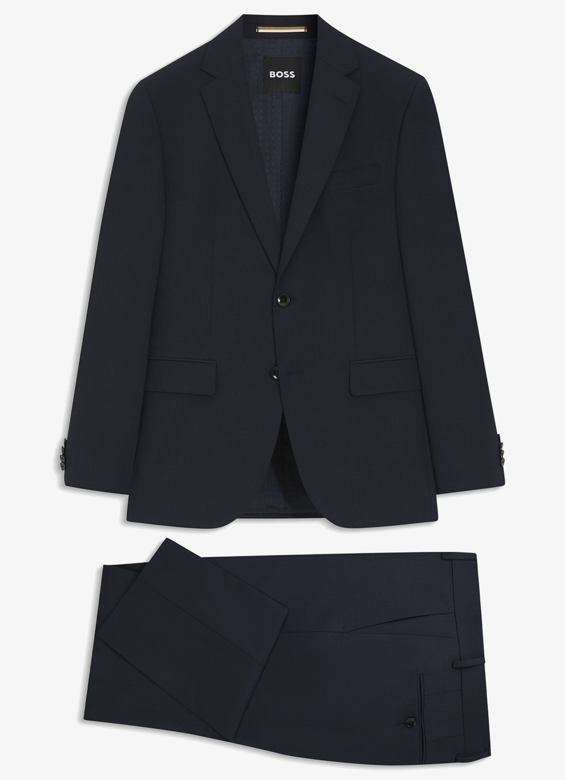 BOSS H-Jeckson regular fit 2-delig pak in scheerwolblend - voorkant 2 donkerblauw