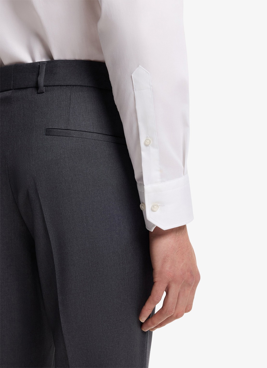 BOSS H-Joe-Kent regular fit overhemd - detail 5 wit