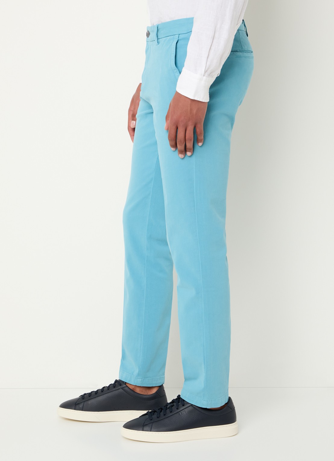 BOSS H-Kaiton1 slim fit chino met steekzakken - detail 3 light/pastel blue-453 / blauw