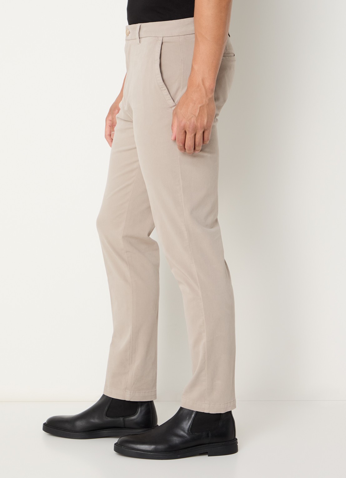 BOSS H-Kaiton1 slim fit chino met steekzakken - detail 2 open beige-294 / beige