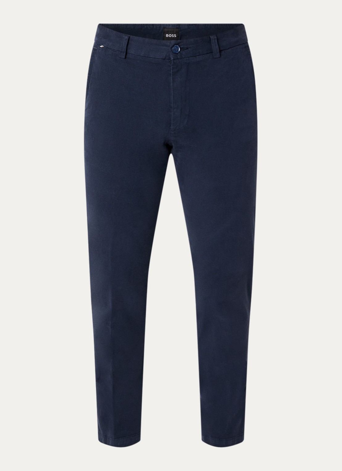 BOSS H-Kaiton1 slim fit chino met steekzakken - voorkant 2 dark blue-404 / blauw