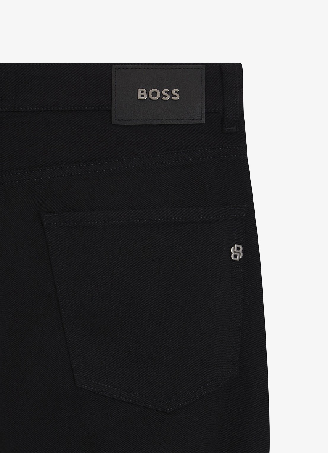 BOSS H-Re.Maine slim fit jeans met gekleurde wassing - detail 5 zwart
