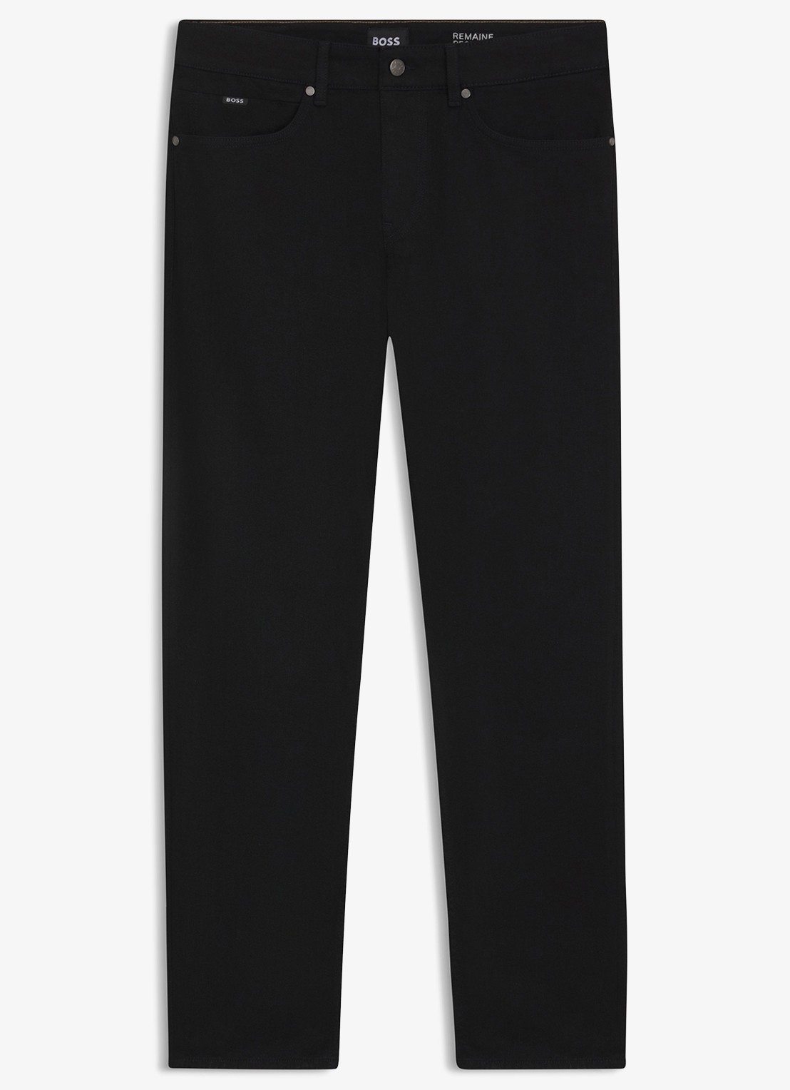 BOSS H-Re.Maine slim fit jeans met gekleurde wassing - voorkant zwart