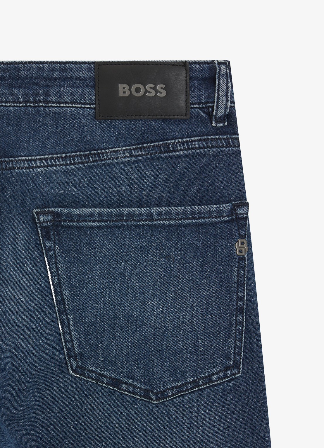 BOSS H-Re.Maine slim fit jeans met medium wassing - detail 5 indigo