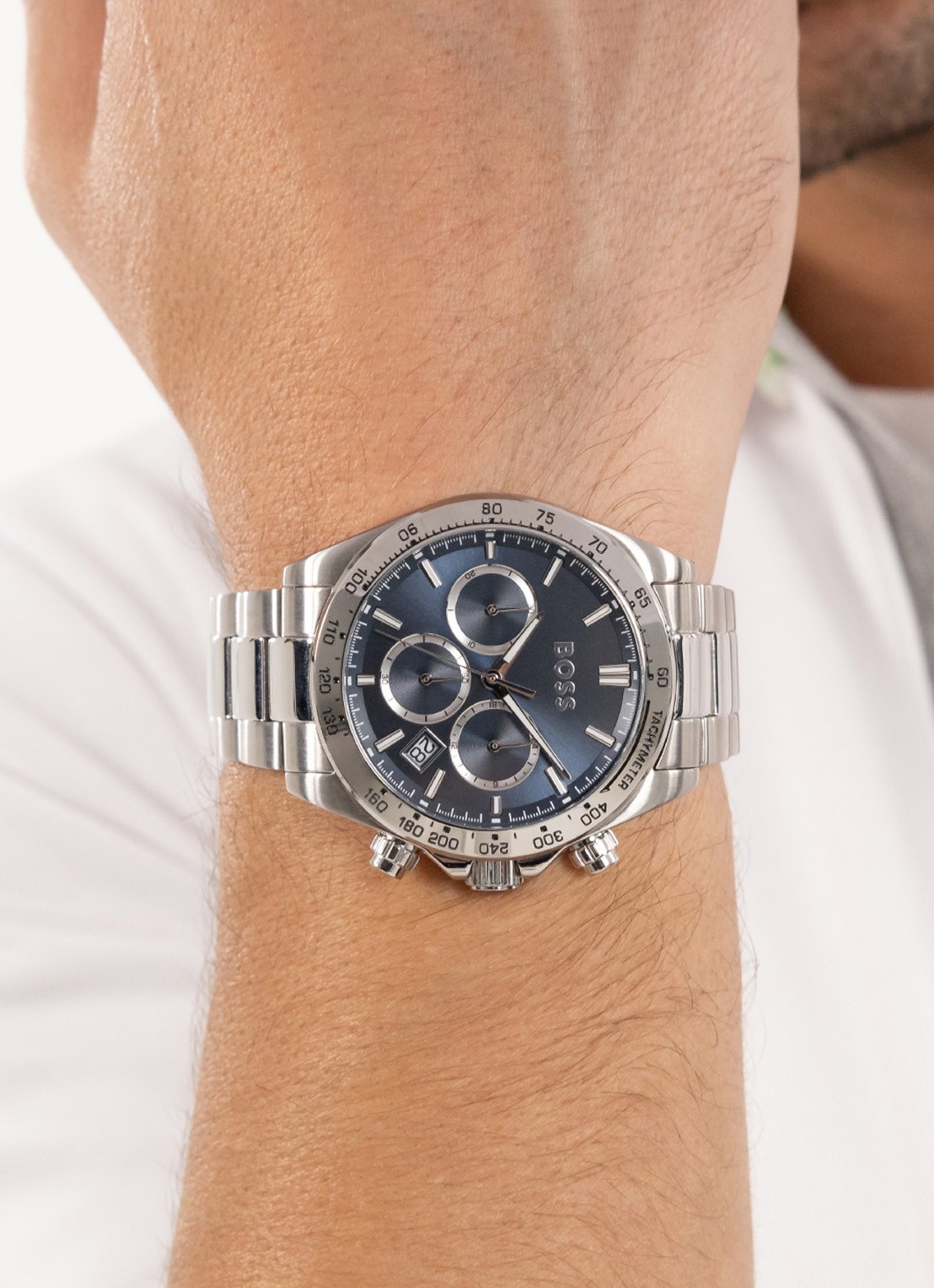 BOSS Hero 2.0 horloge HB1514315 - voorkant 4 zilver