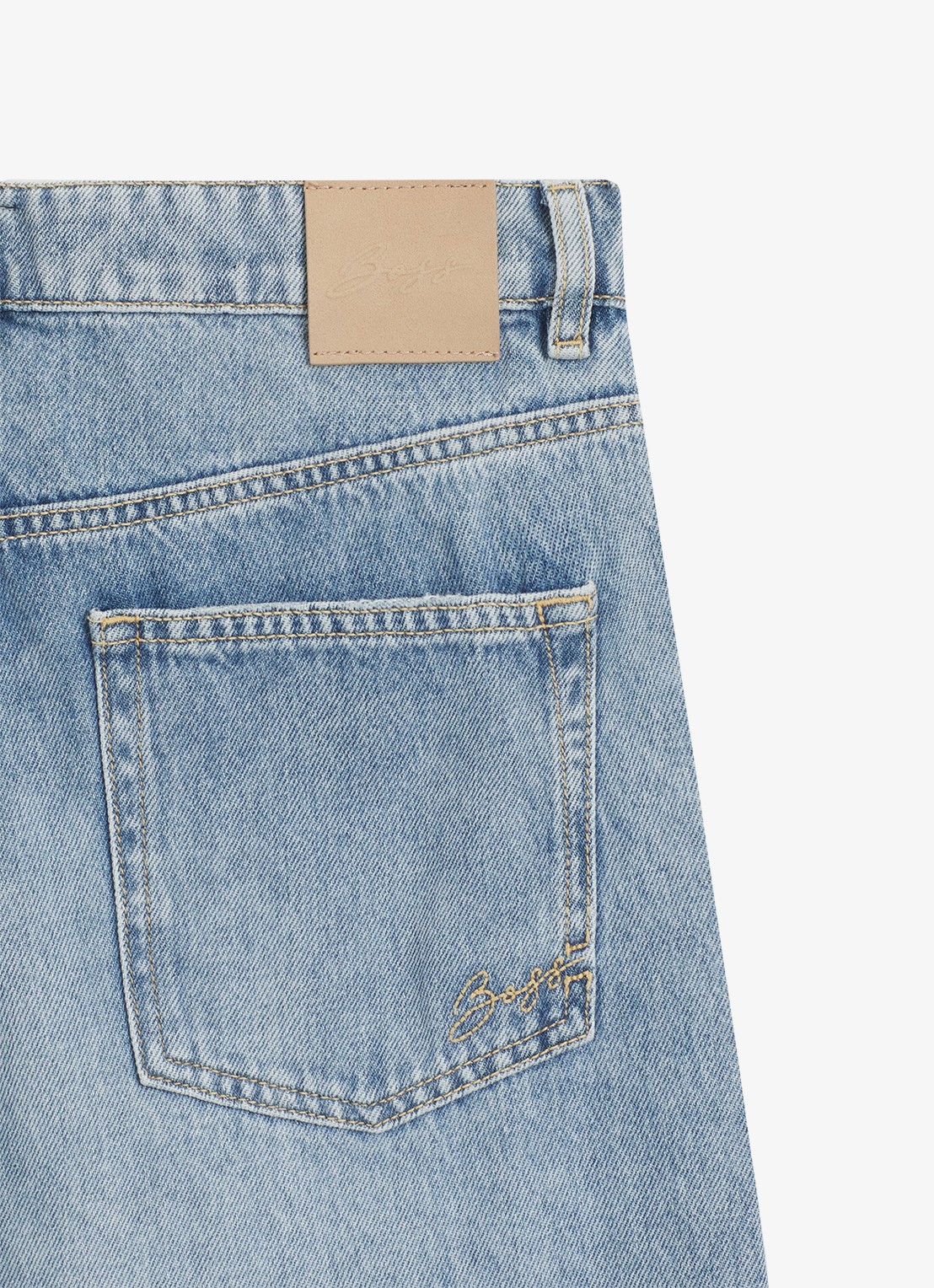 BOSS High waist loose fit jeans met steekzakken - detail 4 indigo